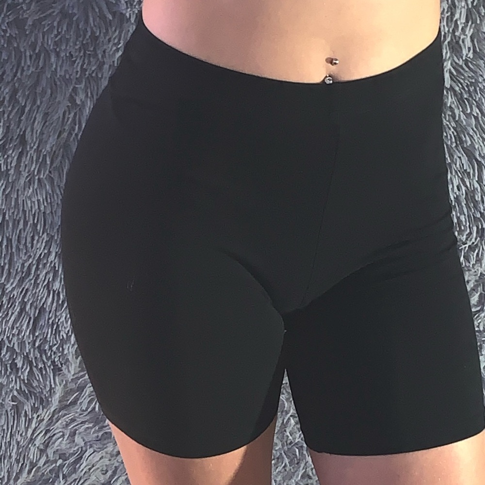 Black skater shorts
